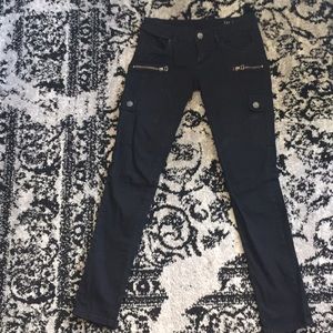 Blank cargo black jeans